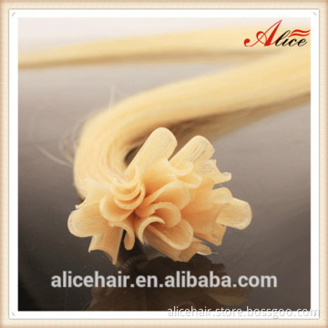 Cheap grade 7a double drawn u tip kertain hair extension 100% human hair